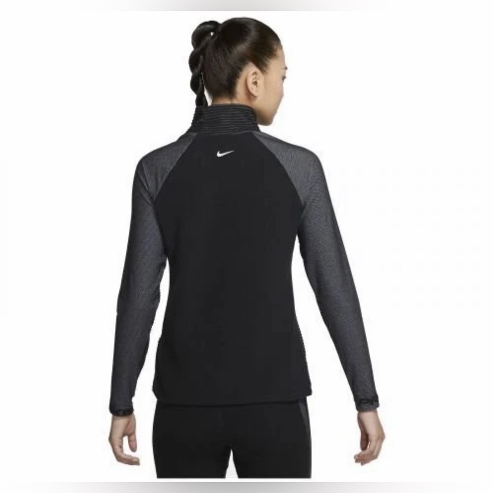 Nike Pro HyperWarm Black/Gray Pullover Long Sleeve Top size Small EUC - Picture 4 of 14